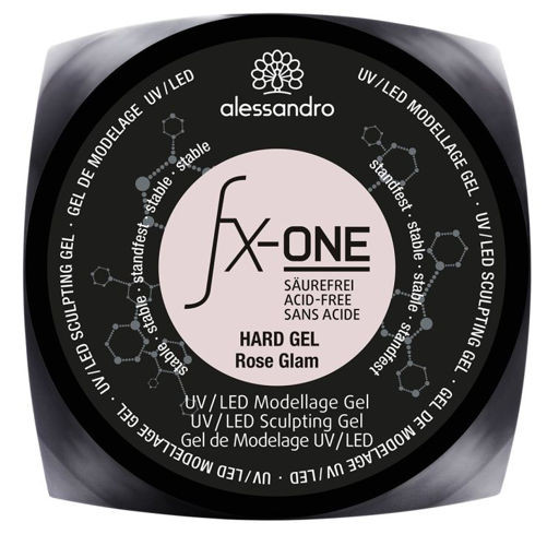 alessandro FX-ONE Hard Gel Rose Glam Shimmer Stable