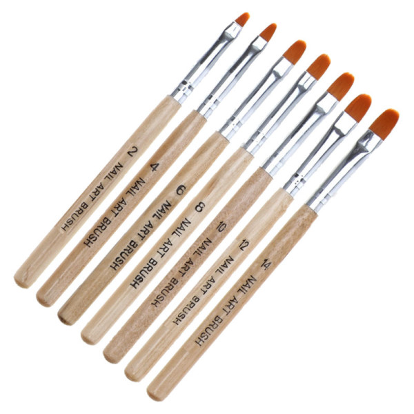 Gelpinsel Set, 7 Pinsel